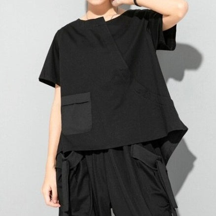 Casual T-shirt with pockets(G2293)