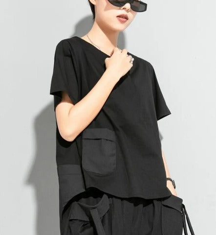 Casual T-shirt with pockets(G2293)