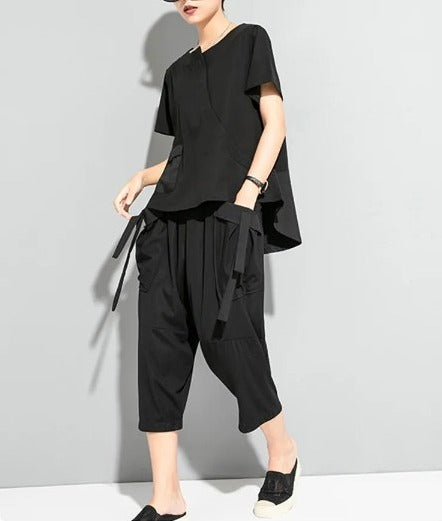 Casual T-shirt with pockets(G2293)
