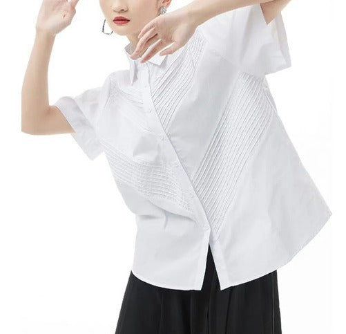 Pleated blouse(G2298)
