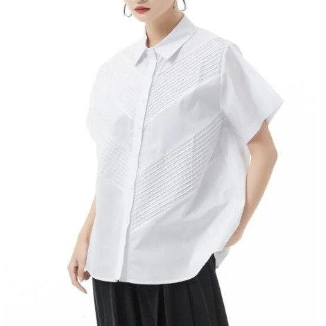 Pleated blouse(G2298)