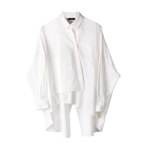 Large blouse with irregular hem(G2300)