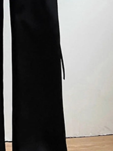 High-waisted casual pants(G2331)