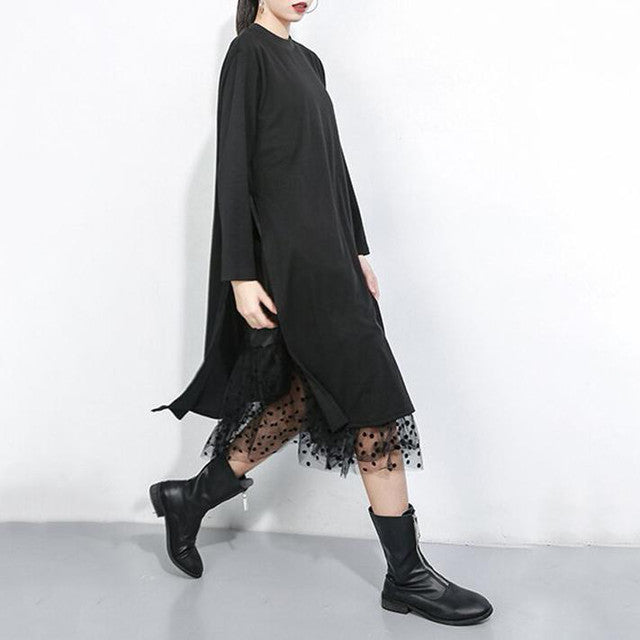 Stand collar dress (G1007)