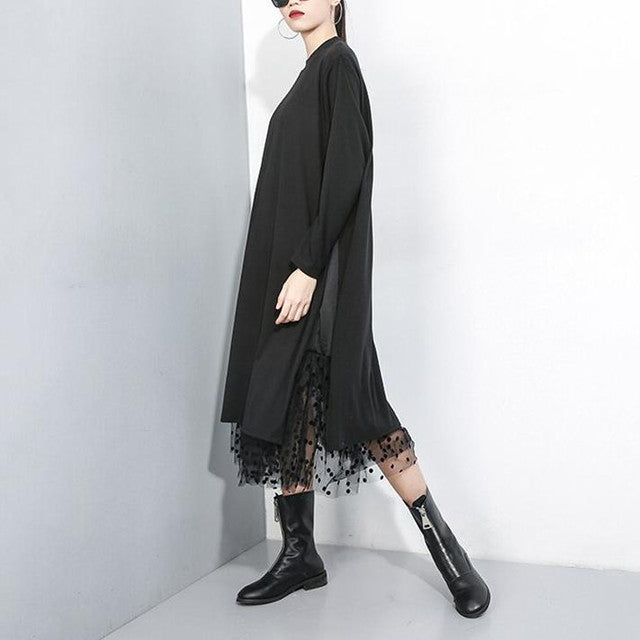 Stand collar dress (G1007)