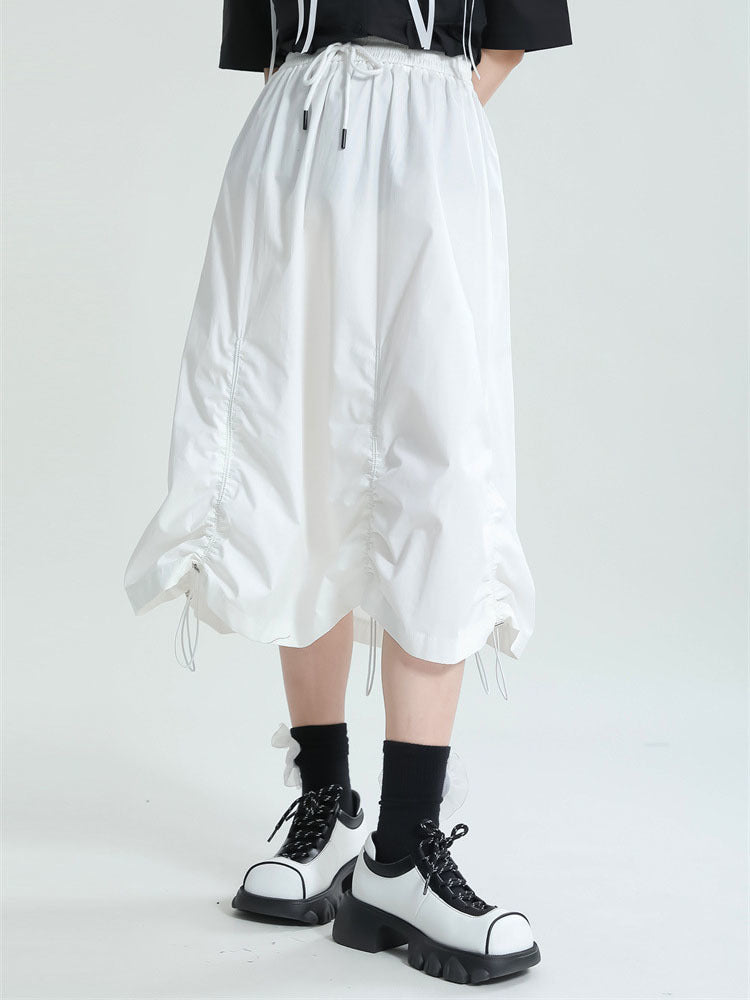 High Elastic Waist Long Half-body Skirt(G2125)