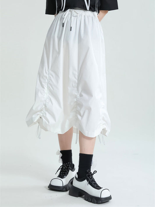 High Elastic Waist Long Half-body Skirt(G2125)