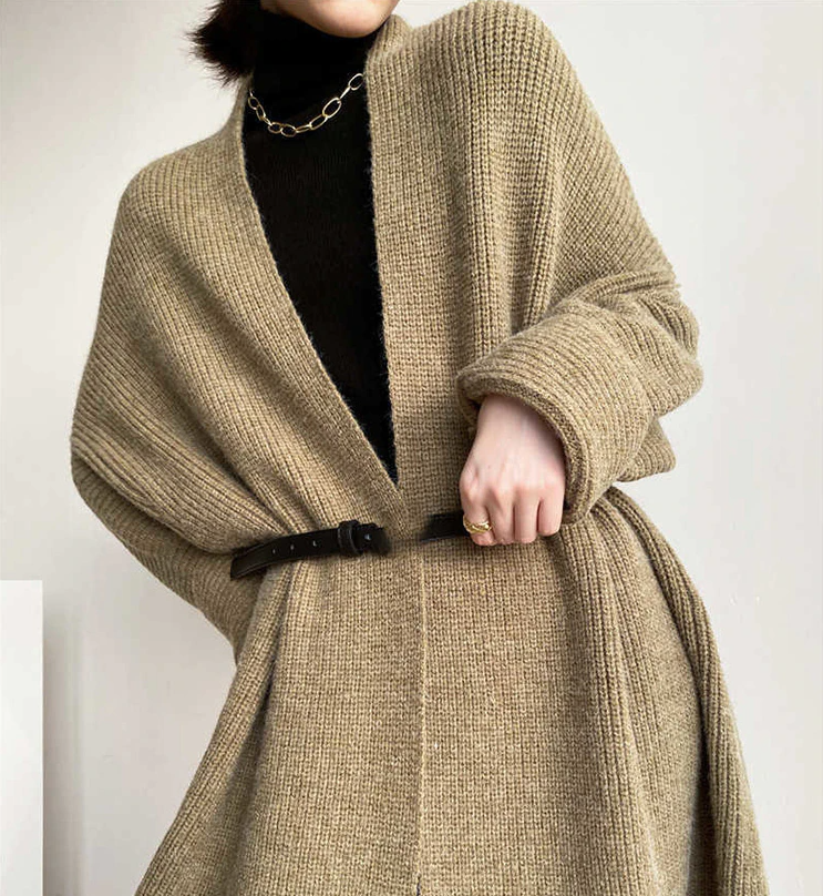V-neck long sleeve cardigan(G2198)