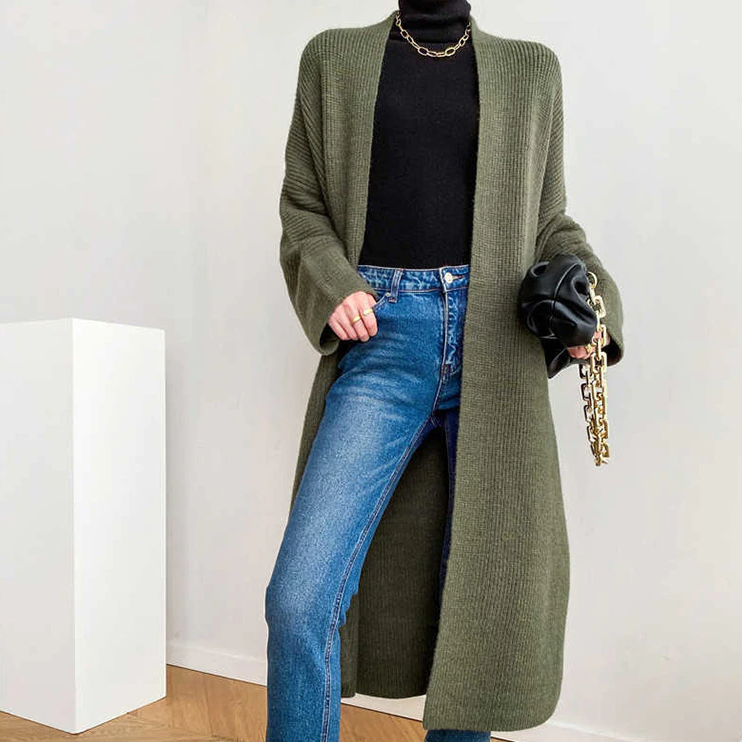 V-neck long sleeve cardigan(G2198)