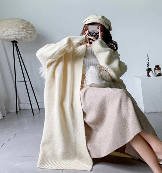 Loose fit long sleeve cardigan(G2199)