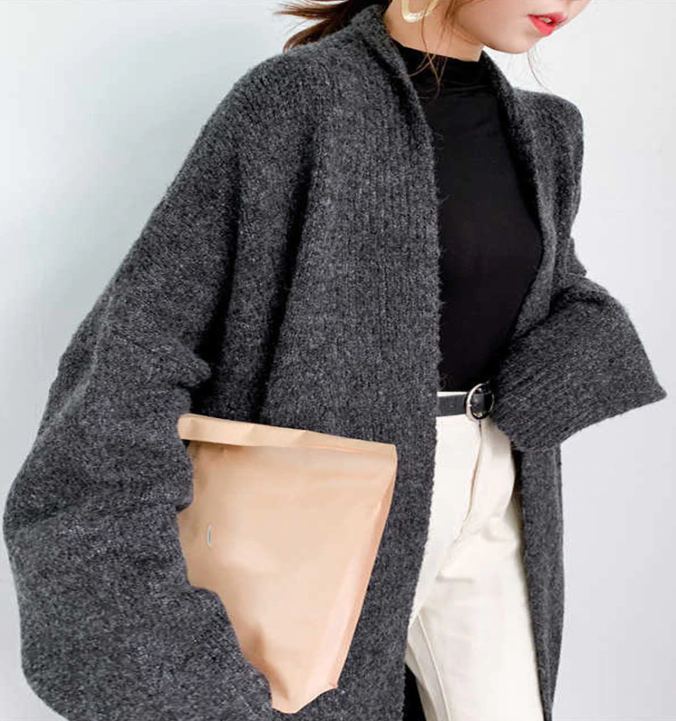 Loose fit long sleeve cardigan(G2199)
