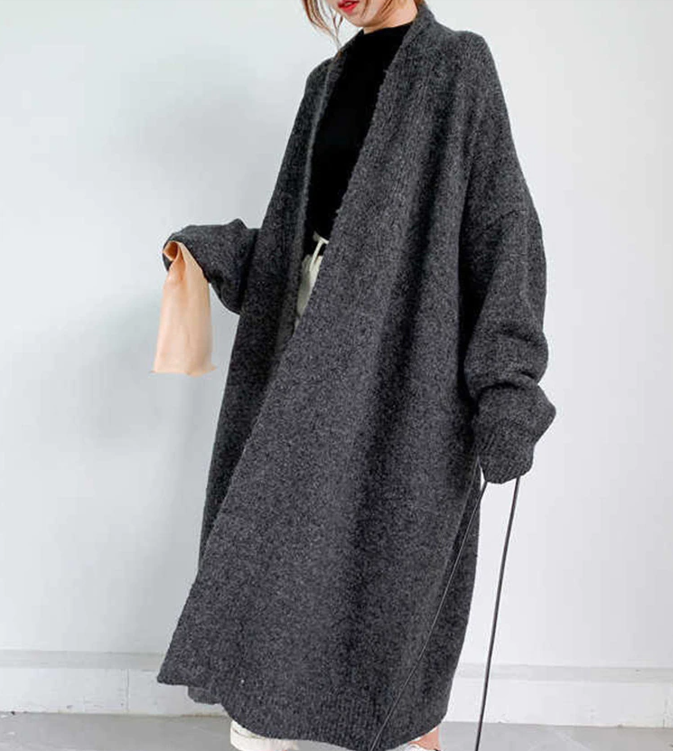 Loose fit long sleeve cardigan(G2199)