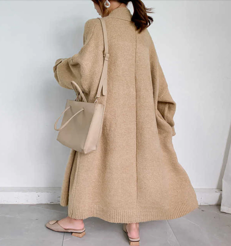 Loose fit long sleeve cardigan(G2199)