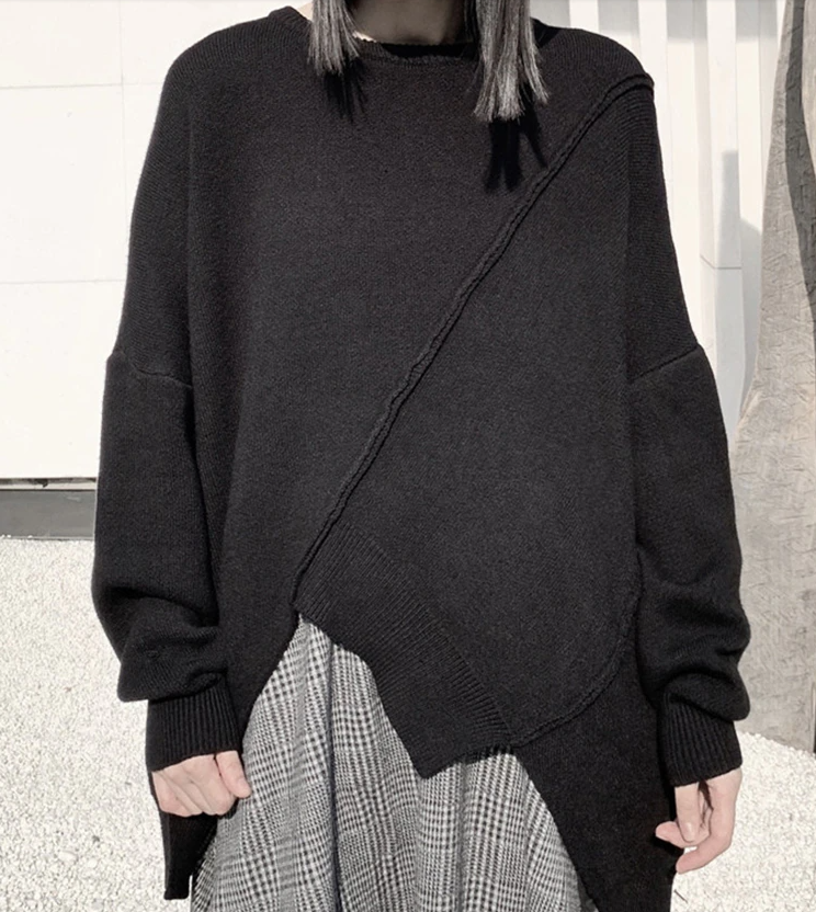 Round Neck Big Size Sweater(G2202)
