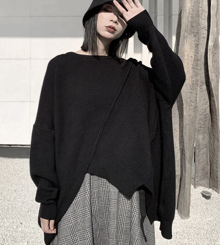 Round Neck Big Size Sweater(G2202)