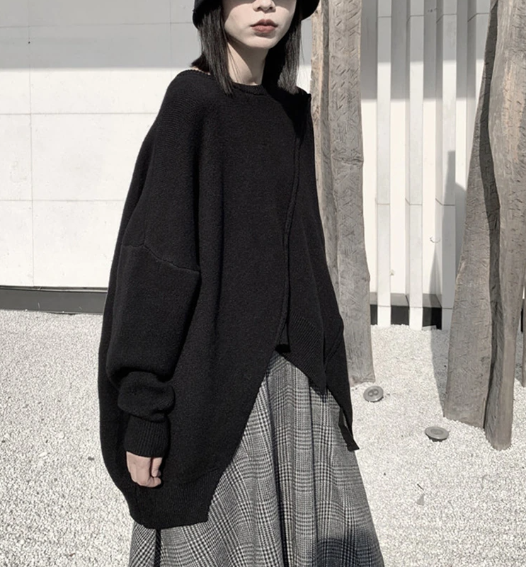 Round Neck Big Size Sweater(G2202)