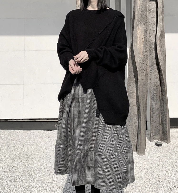 Round Neck Big Size Sweater(G2202)