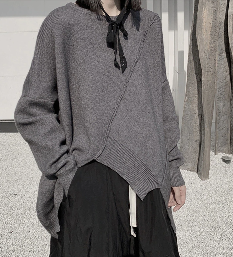 Round Neck Big Size Sweater(G2202)