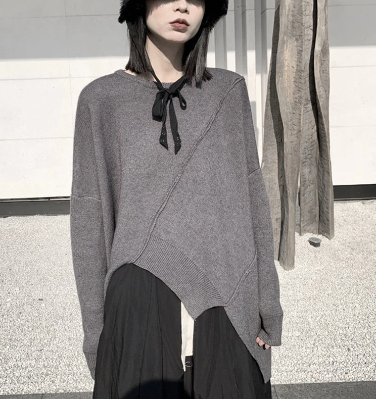 Round Neck Big Size Sweater(G2202)