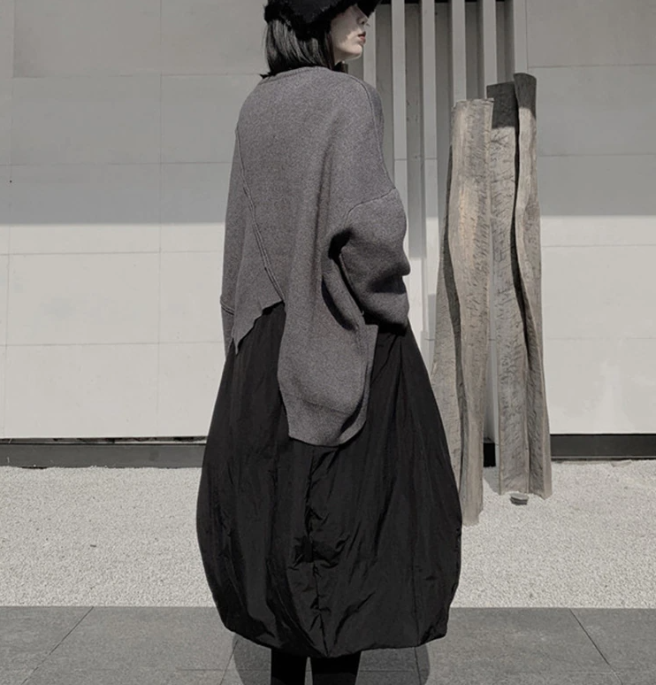 Round Neck Big Size Sweater(G2202)