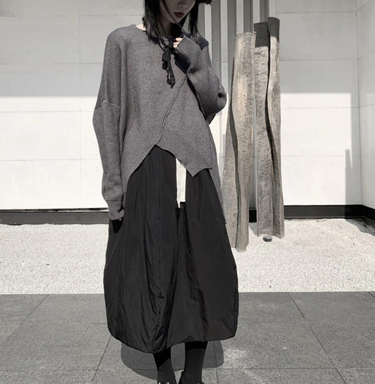 Round Neck Big Size Sweater(G2202)