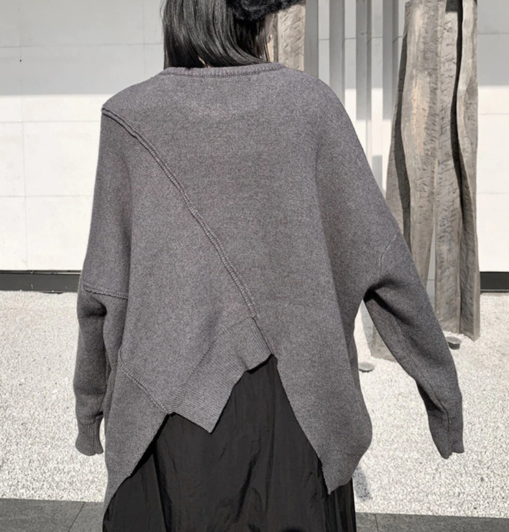 Round Neck Big Size Sweater(G2202)