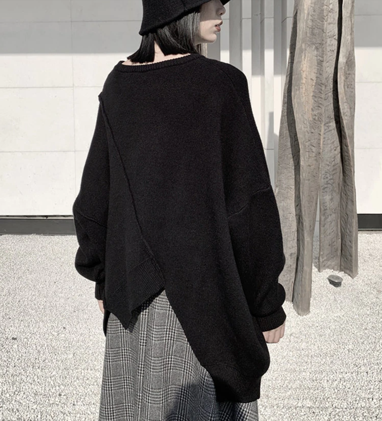 Round Neck Big Size Sweater(G2202)