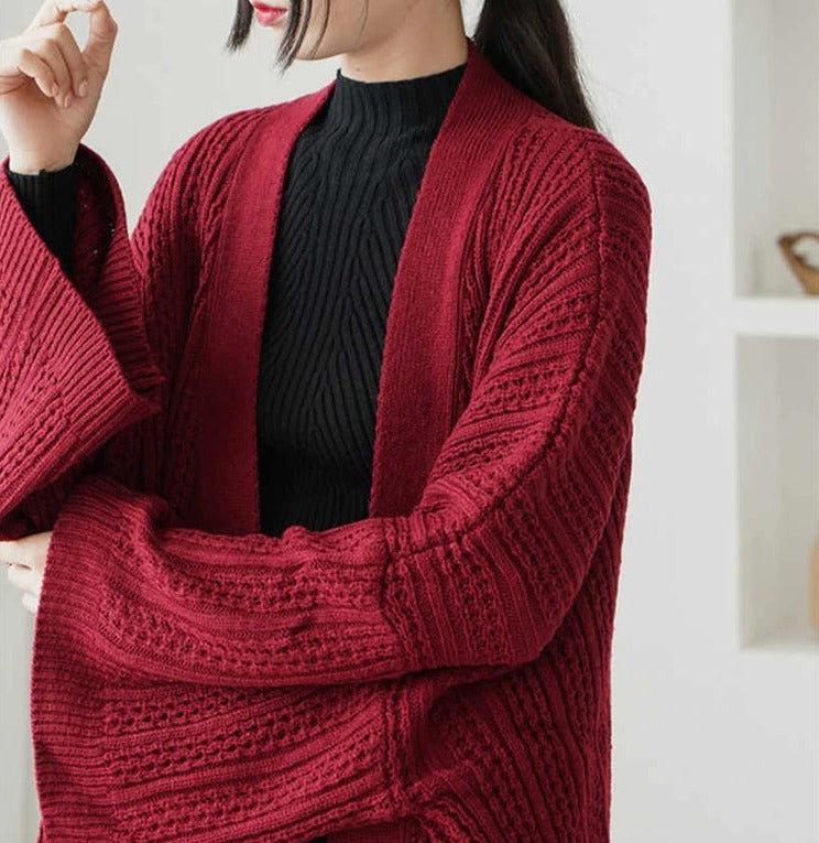 Large knit cardigan(G2209)
