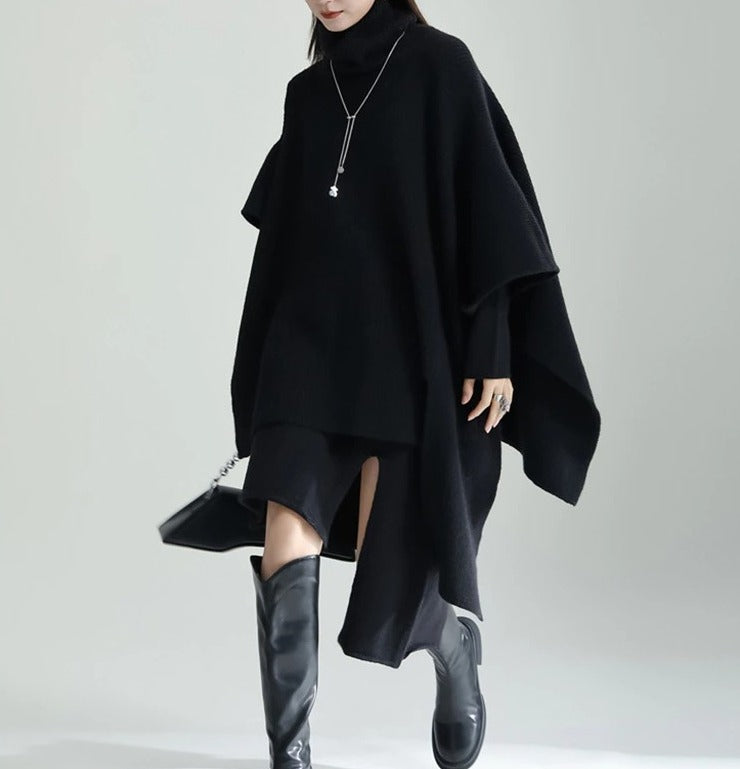 Asymmetry design knitted dress(G2222)