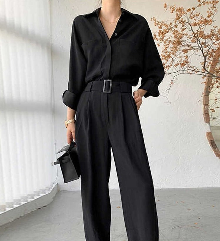 Wide leg jumpsuit(G2237)