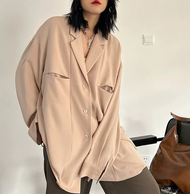 Large size long sleeve shirt(G2238)