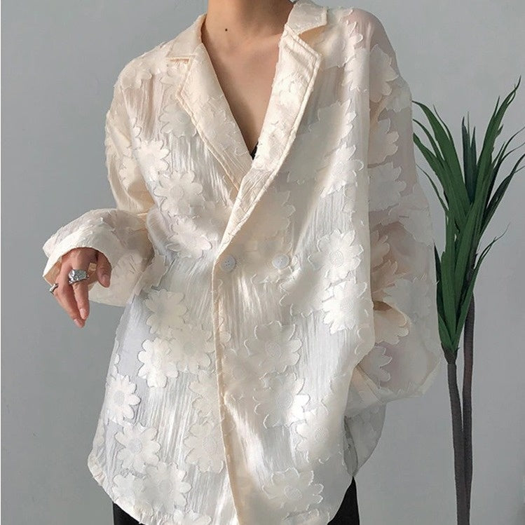 Jacquard large size shirt(G2240)