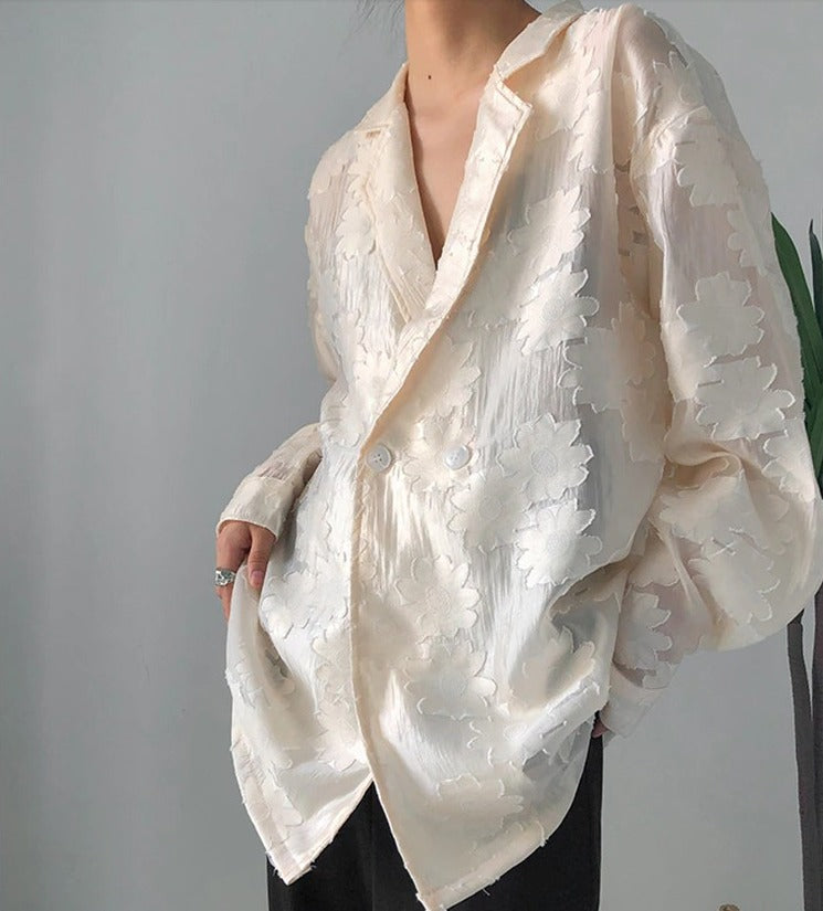 Jacquard large size shirt(G2240)