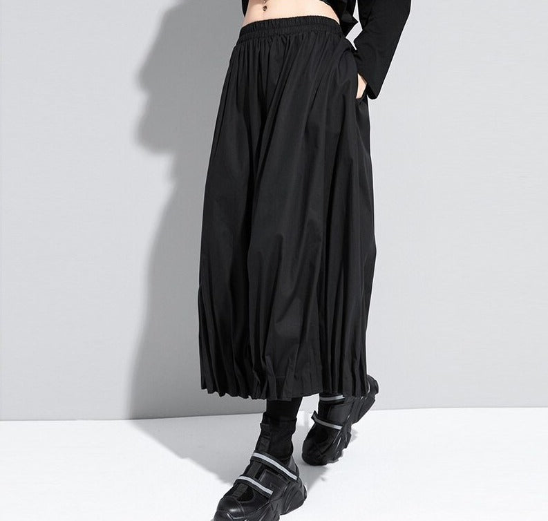 High-waisted wide pants(G2247)