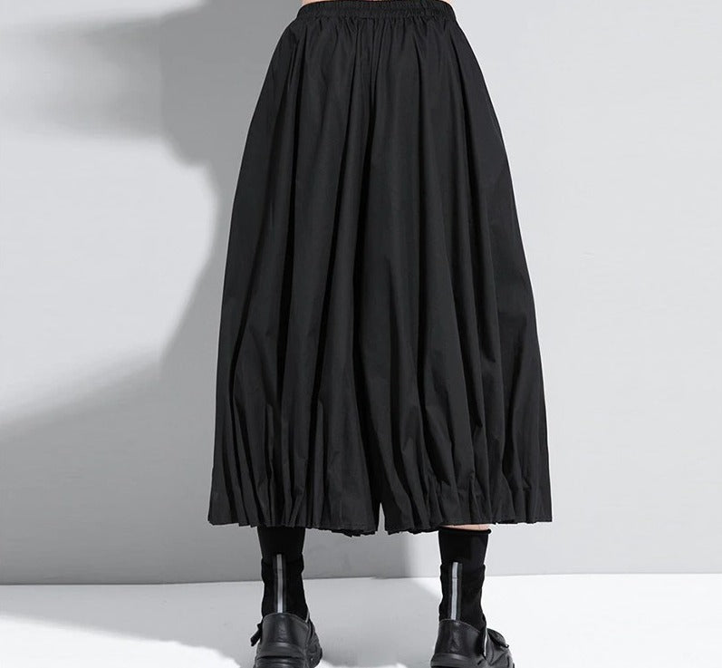 High-waisted wide pants(G2247)