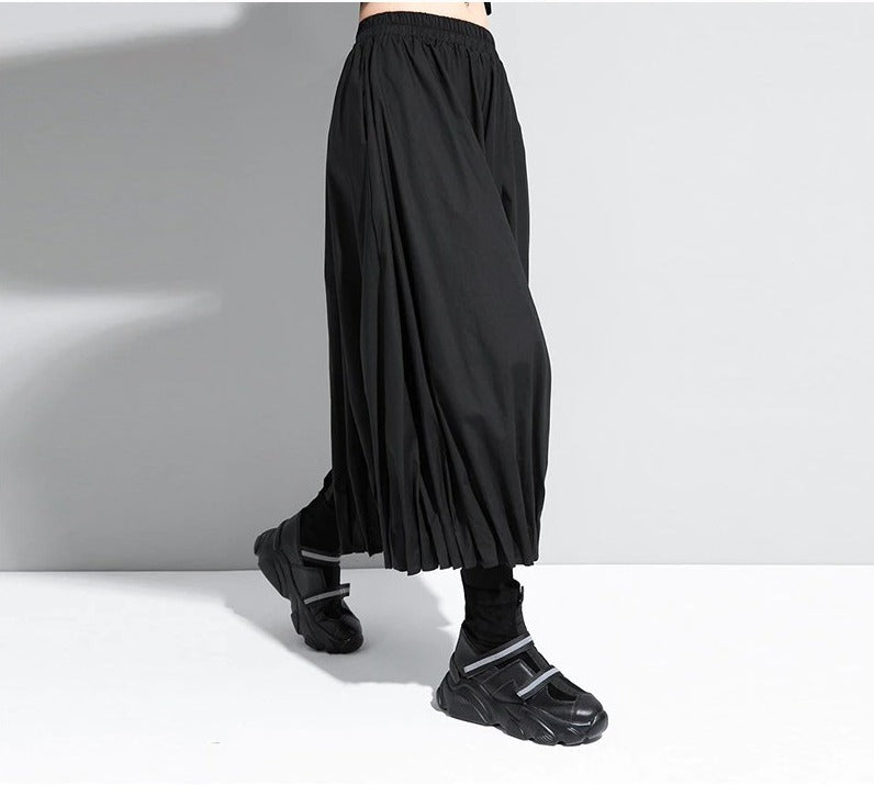 High-waisted wide pants(G2247)