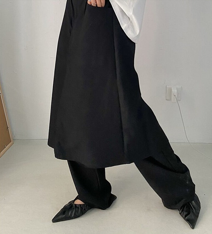 Double long wide pants(G2249)