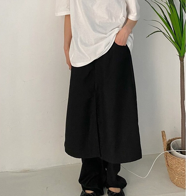Double long wide pants(G2249)