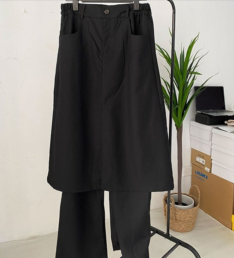 Double long wide pants(G2249)