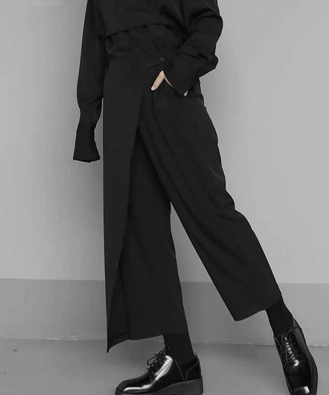 Loose fit pleated pants(G2250)