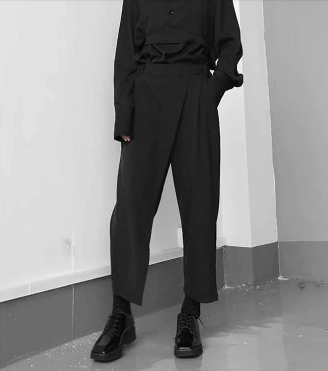 Loose fit pleated pants(G2250)