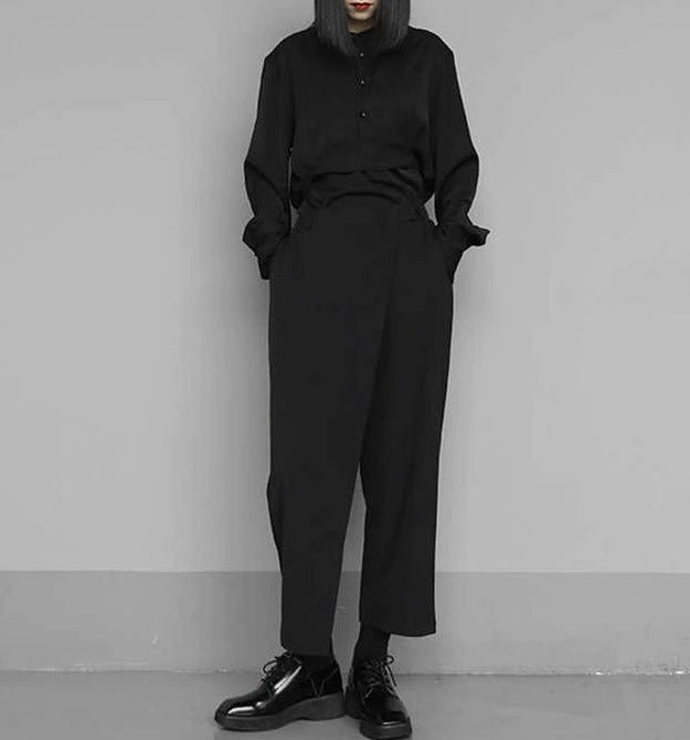 Loose fit pleated pants(G2250)