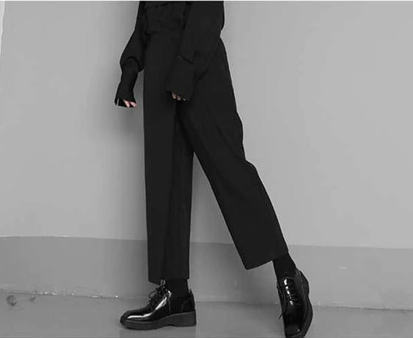Loose fit pleated pants(G2250)