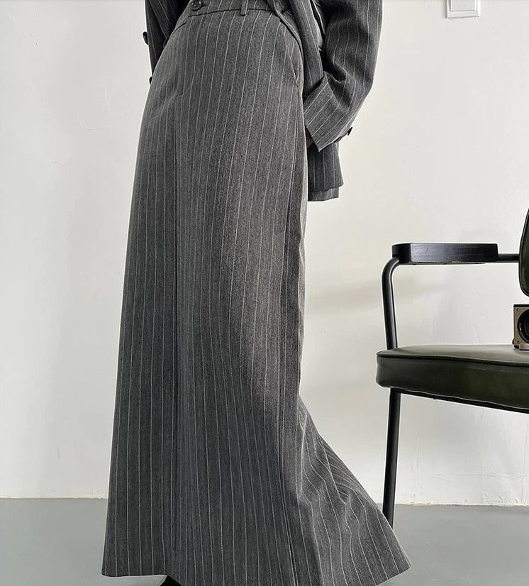 Striped two-piece suit(G2257)