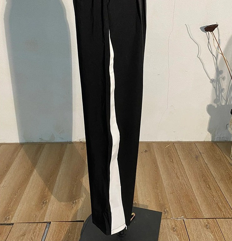 Wide leg two-piece suit(G2258)