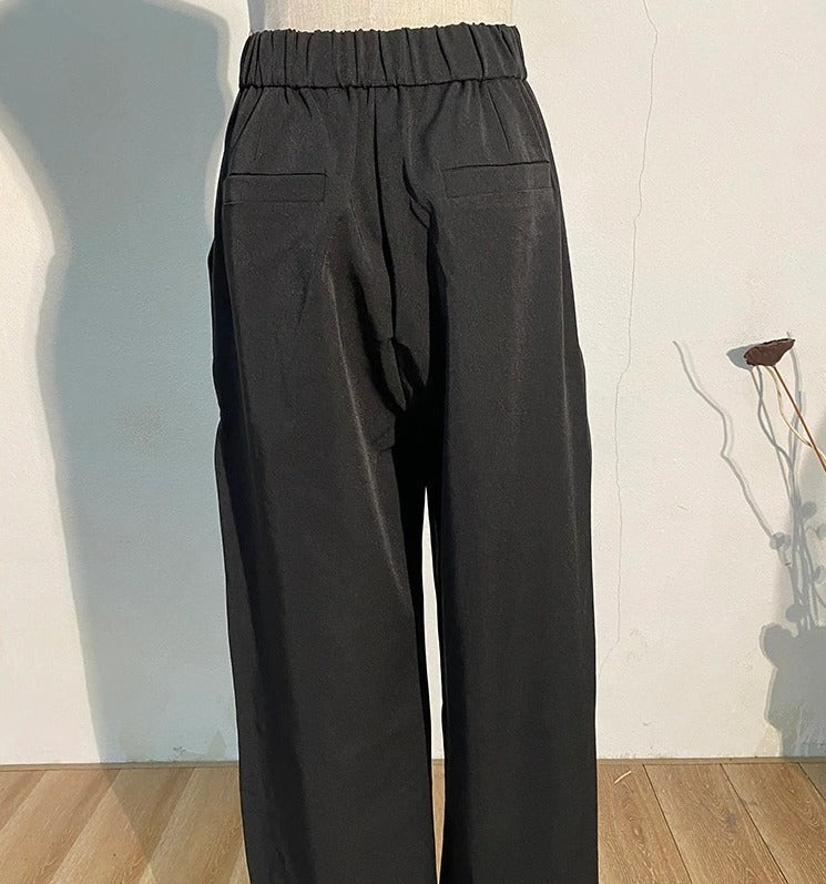 Wide leg two-piece suit(G2258)