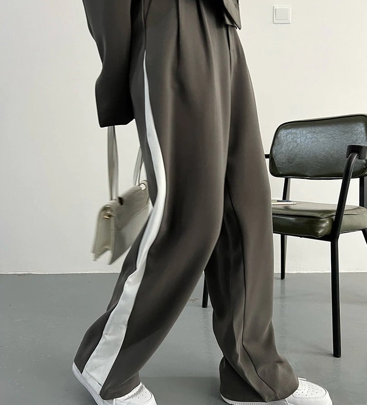 Wide leg two-piece suit(G2258)