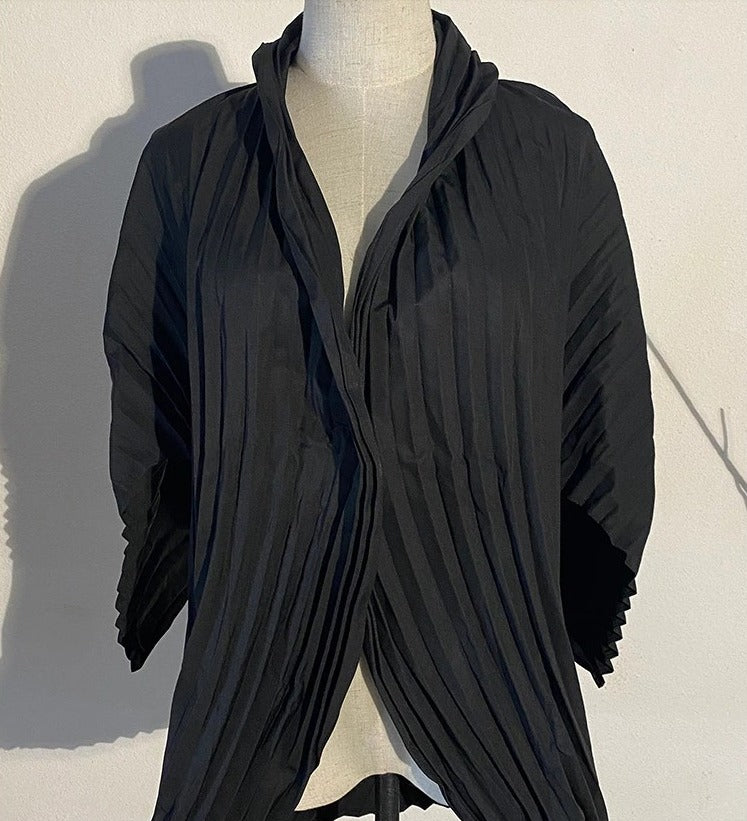 Turtleneck pleated jumpsuit(G2259)