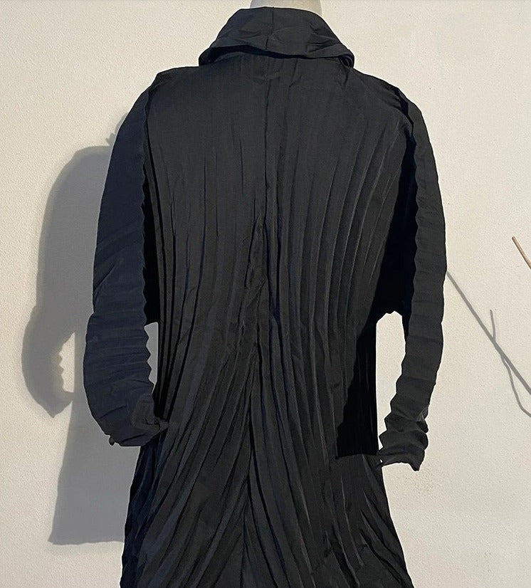 Turtleneck pleated jumpsuit(G2259)