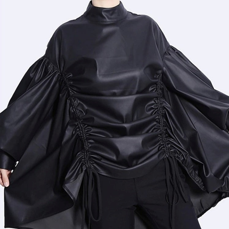 Stand collar volume sleeves(G2262)